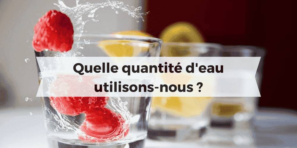 utilisation d'eau des Français