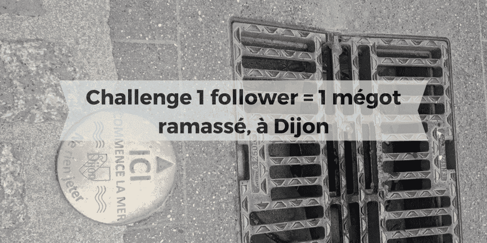 Ramassage de mégots de cigarettes à Dijon - juin 2024